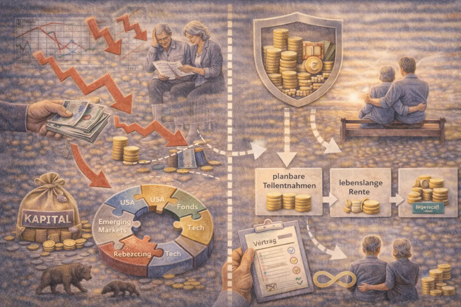 Flugzeuglotse Kapitalauszahlung oder Rente Altersvorsorge