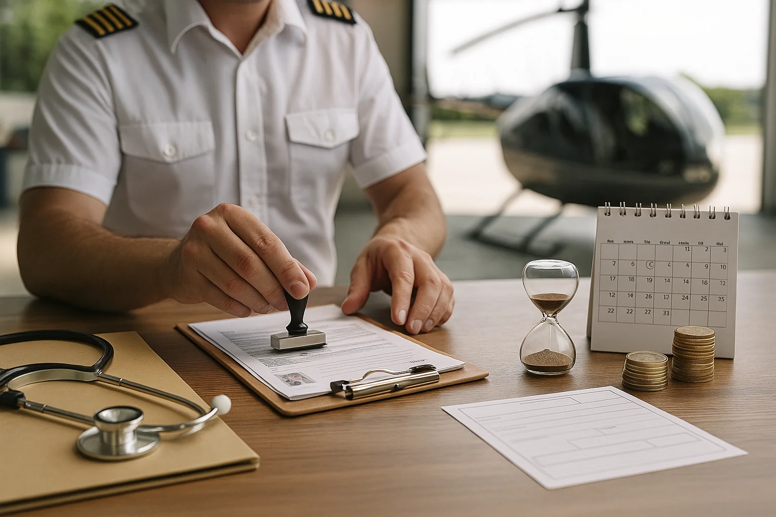 Hubschrauberpilot / Helikopterpilot Beantragung der Leistung aus der Loss-of-License Versicherung (LoL-Versicherung)