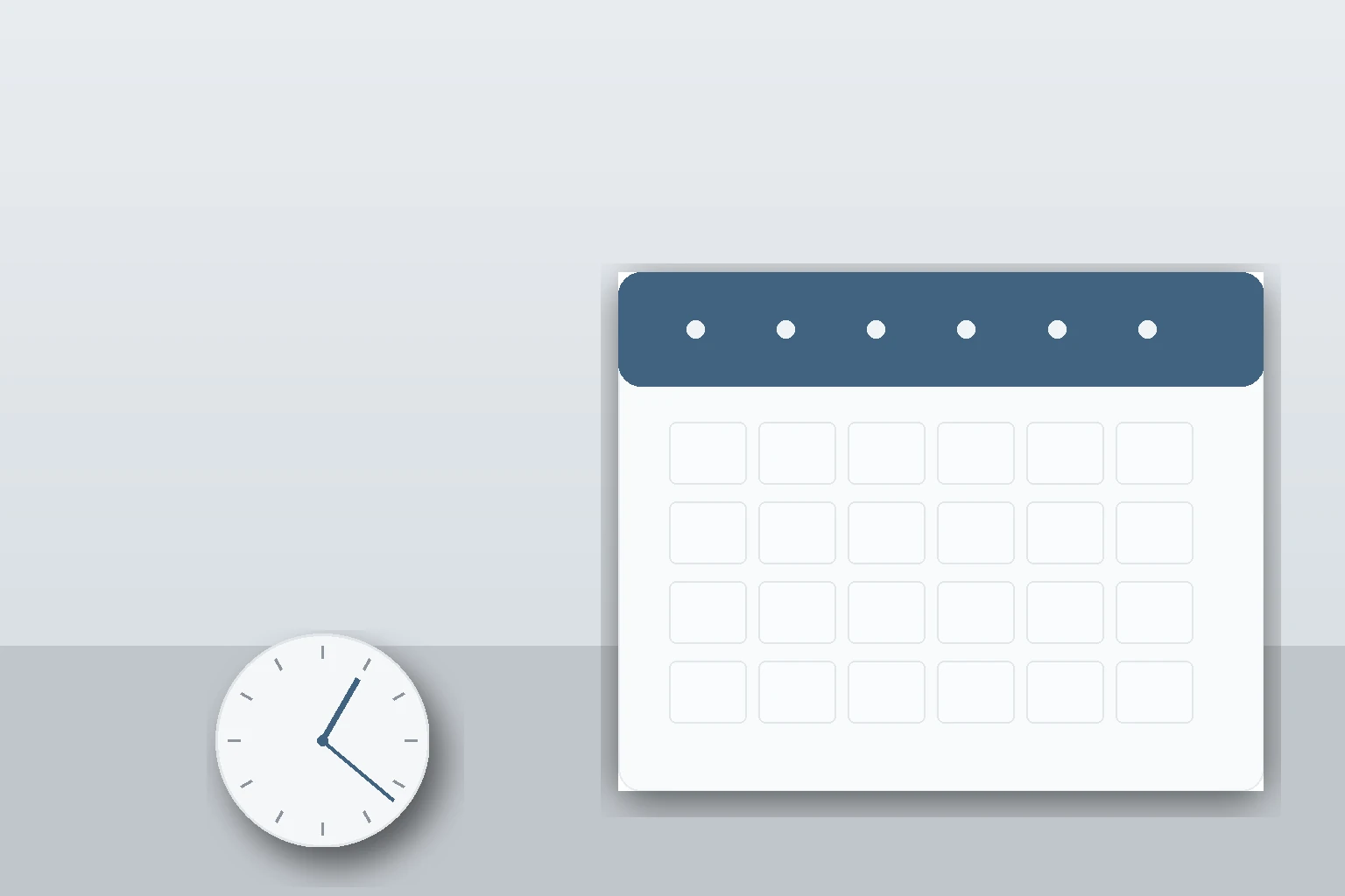 Symbolbild: Kalender und Uhr – optimaler Abschlusszeitpunkt der Loss-of-Licence Versicherung